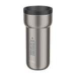 Copo térmico para viajar de aço inoxidável 375 ml Mepal Ellipse cor preto vista impressa logo 2
