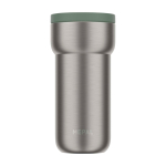 Copo térmico para viajar de aço inoxidável 375 ml Mepal Ellipse cor verde segunda vista frontal