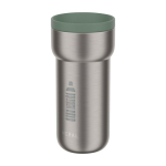 Copo térmico para viajar de aço inoxidável 375 ml Mepal Ellipse cor verde vista impressa logo 2