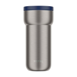 Copo térmico para viajar de aço inoxidável 375 ml Mepal Ellipse cor azul-marinho segunda vista frontal