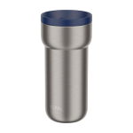 Copo térmico para viajar de aço inoxidável 375 ml Mepal Ellipse cor azul-marinho