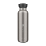 Garrafa térmica para viajar de aço inoxidável 500 ml Mepal Ellipse cor preto vista impressa logo 2