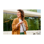 Garrafa térmica para viajar de aço inoxidável 500 ml Mepal Ellipse cor preto imagem de estilo de vida