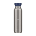 Garrafa térmica para viajar de aço inoxidável 500 ml Mepal Ellipse cor azul-marinho vista impressa logo 2