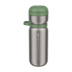 Garrafa desportiva térmica de aço inoxidável 600 ml Mepal Twist cor verde bosque vista impressa logo 2