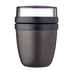 Minilancheira de plástico, espaço duplo 420 ml Mepal Ellipse Mini cor preto