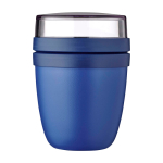 Minilancheira de plástico, espaço duplo 420 ml Mepal Ellipse Mini cor azul-marinho