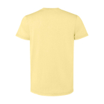 T-shirt manga curta malha de algodão, homem 180 g/m2 Roly Corgi cor amarelo segunda vista traseira