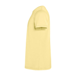 T-shirt manga curta malha de algodão, homem 180 g/m2 Roly Corgi cor amarelo vista lateral