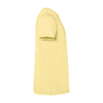 T-shirt manga curta malha de algodão, homem 180 g/m2 Roly Corgi cor amarelo segunda vista com lateral