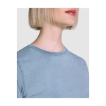 T-shirt de manga curta justa para mulher 280 g/m2 Roly Fiyi cor verde-escuro vista detalhe 1