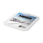 Raspador de gelo com forma retangular de plástico reciclado cor branco