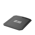 Raspador de gelo com forma retangular de plástico reciclado vista principal