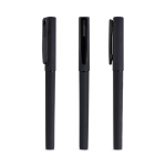 Roller reciclado com corpo de borracha e escrita macia, tinta preta cor preto