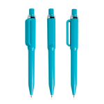 Caneta de ABS reciclado com mecanismo de botão, tinta azul