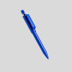 Caneta de ABS reciclado com mecanismo de botão, tinta azul