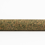 Caneta giratória de aço inoxidável e resíduos de chá, tinta preta