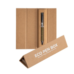 Caneta giratória de aço inoxidável e resíduos de chá, tinta preta