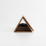 Caneta giratória de aço inoxidável e resíduos de chá, tinta preta