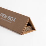 Caneta giratória de aço inoxidável e resíduos de chá, tinta preta