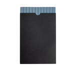 Caderno de PU texturizado e aplique personalizável, folhas A5 lisas