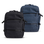 Mochila expansível com fechos de correr e manga para trolley 15,6”