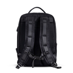 Mochila de bambu jacquard com fechos de correr impermeáveis PC 15,6” cor preto