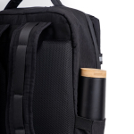 Mochila de bambu jacquard com fechos de correr impermeáveis PC 15,6”