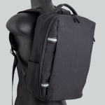 Mochila de bambu jacquard com fechos de correr impermeáveis PC 15,6”