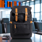 Mochila de rPET resistente à água com fechos magnéticos 15,6”