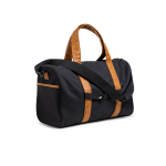 Saco de rPET resistente à água com fecho magnético e bolso cor preto