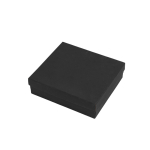 Troféu de madeira e vidro com aspecto circular e caixa-oferta