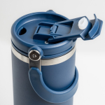 Copo térmico de aço inoxidável com tampa dupla e pega dobrável 900 ml
