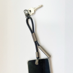 Porta-chaves carregador 2 em 1 nylon reciclado USB-C e Lightning 60W
