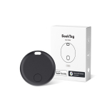 Localizador de plástico com Bluetooth compatível com Apple e Android cor preto