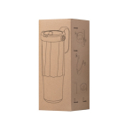 Copo térmico em aço inoxidável reciclado com palhinha rebatível 900ml
