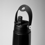 Copo térmico eco em aço inoxidável reciclado com pega e palhinha 1L