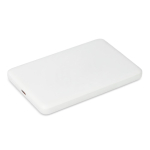 Powerbank ideal para viagens e uso diário 5000 mAh cor branco