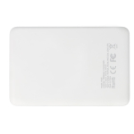 Powerbank ideal para viagens e uso diário 5000 mAh cor branco terceira vista