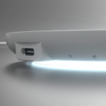 Carregador branco circular com indicador LED na base 15 W cor branco oitava vista