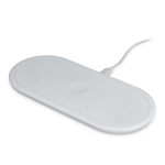 Carregador rápido sem fios 3 em 1 para telemóvel e acessórios 15 W cor branco terceira vista