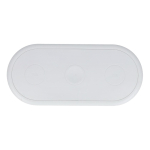 Carregador rápido sem fios 3 em 1 para telemóvel e acessórios 15 W cor branco quinta vista