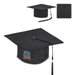 Clássico chapéu de formatura em cor preta para personalizar