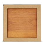 Solitário em caixa de madeira que serve de tabuleiro e para guardar cor natural sexta vista