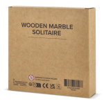 Solitário em caixa de madeira que serve de tabuleiro e para guardar cor natural oitava vista
