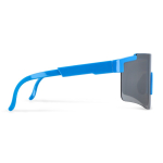 Óculos desportivos de alto rendimento coloridos com lentes prateadas terceira vista