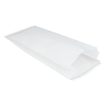 Saco de papel para alimentos, ecológico e resistente 14 x 6 x 27 cm cor branco terceira vista