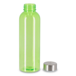 Garrafa de plástico reciclado, tampa prateada, ideal para água 500 ml cor verde-lima transparente segunda vista