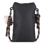 Bolsa tiracolo compacta para levar artigos essenciais do quotidiano cor preto terceira vista