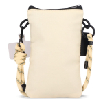 Bolsa tiracolo compacta para levar artigos essenciais do quotidiano cor bege terceira vista